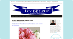 Desktop Screenshot of ivydeleon.com