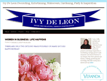 Tablet Screenshot of ivydeleon.com